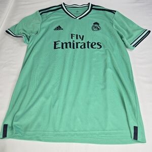 Adidas Real Madrid 2019/2020 soccer jersey light green Men's Size XL